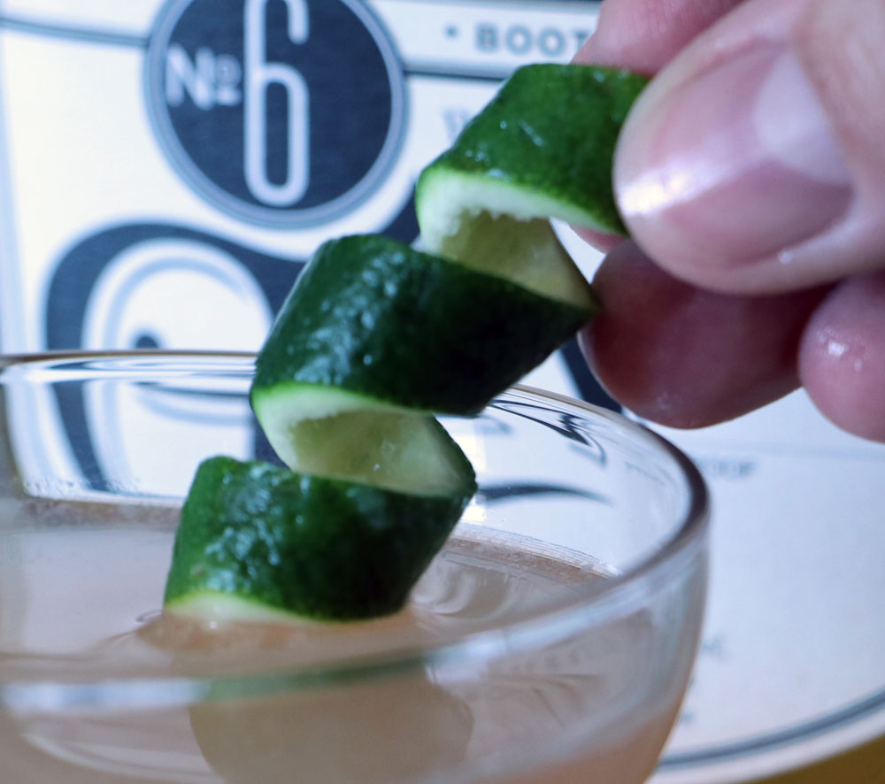 How to make a lime twist garnish