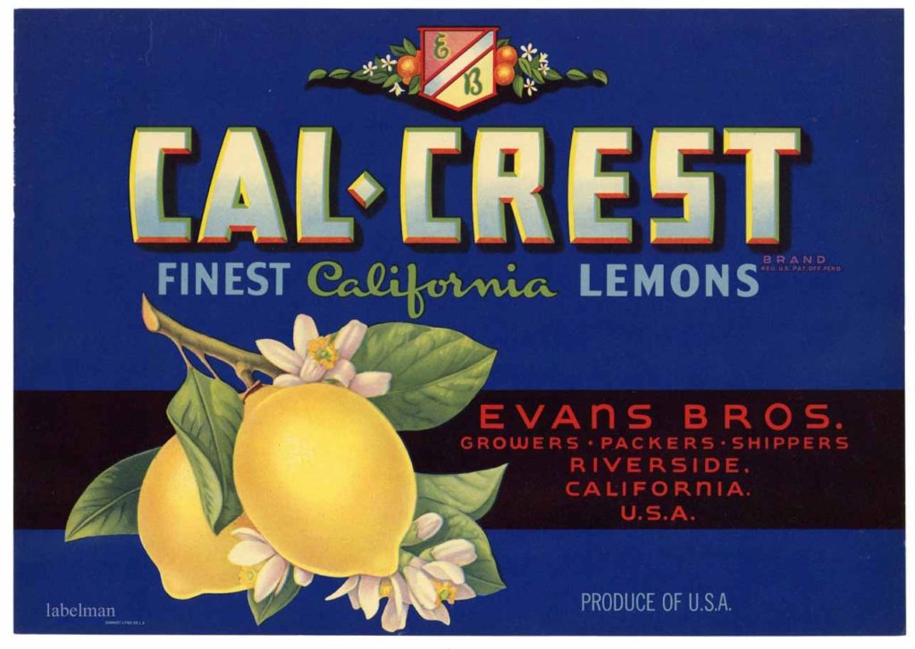 Cal-Crest Lemon Advertisement
