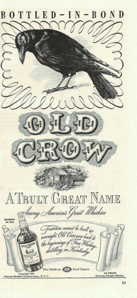 Old Crow Whiskey Advertisement